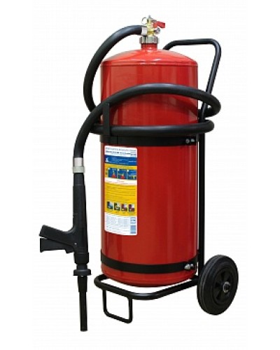 Огнетушитель ПОЖТЕХНИКА ОВП-50(з) МИГ зимний (ФторПАВ) на съемн.тележке с перекр. стволом (баллон 62,5 л, ОТВ 50 л) в Абакане Огнетушители Pintop.ru