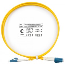 Шнур оптический duplex LC-LC 9/125 SM 1 м LSZH Cabeus FOP(d)-9-LC-LC-1M