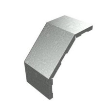 Крышка угла вертикального внешнего 90° 500х15 (0,7) для лестничного лотка ПожТехКабель (651-404)