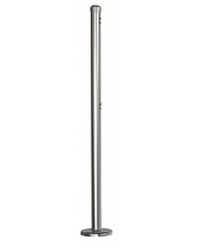 Стойка стационарная хромированная Ростов-Дон ОБ1/0-0 ХРОМ в Абакане Ограждения Pintop.ru