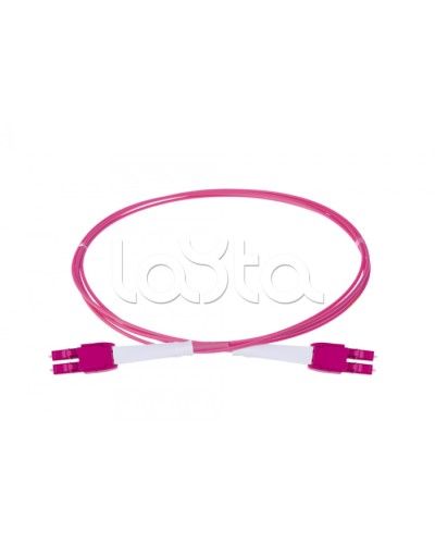 Оптический шнур HD, OM4, 2×50/125, дуплекс LC - дуплекс LC, UNIBOOT PUSH-PULL, 2 м Eurolan (41B-40-LC-LC-02) в Абакане Патч-корды и пигтейлы Pintop.ru