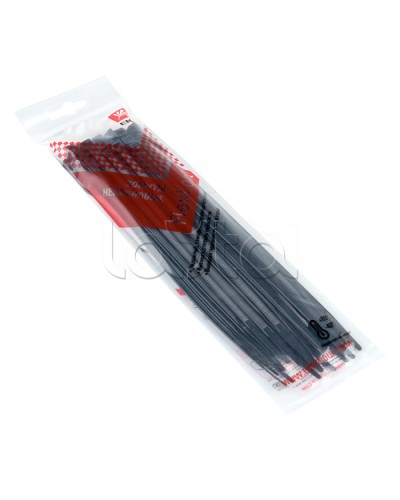 Хомут P6.6 стандартный (ч), 4.8x200 (50шт) FlexLock PROxima EKF (plc-fl-ctsb-4.8x200-r) в Абакане Стяжки-хомуты Pintop.ru