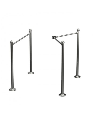 Ограждение прямое Ростов-Дон ОП-Р (Хром) в Абакане Ограждения Pintop.ru