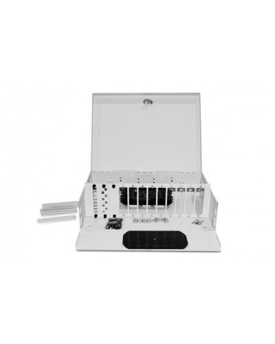 Бокс оптический Hyperline FO-WBX-12xSLT-W140H42-96UN-GY в Абакане Кросс оптический Pintop.ru