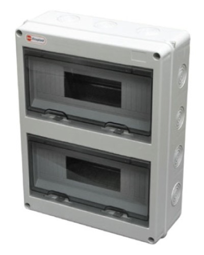 Шкаф настенный, 24 модулей, IP65 Экопласт 46424 в Абакане Боксы для автоматов Pintop.ru