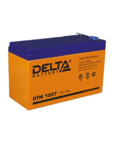 Аккумулятор свинцово-кислотный Delta DTM 1207 в Абакане Электротехническое оборудование Pintop.ru