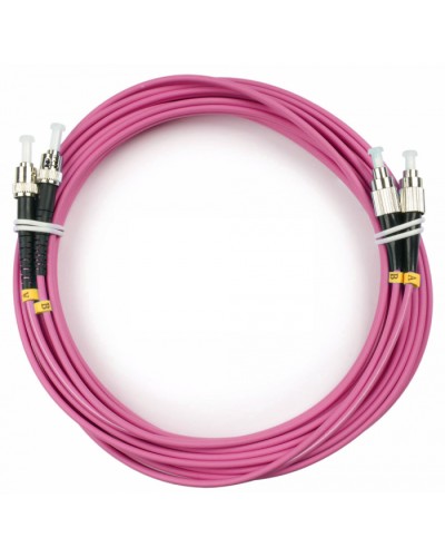 Шнур оптический duplex FC-ST 50/125 mm OM4 5м LSZH Cabeus FOP-50-OM4-FC-ST-5m в Абакане Патч-корды оптические Pintop.ru