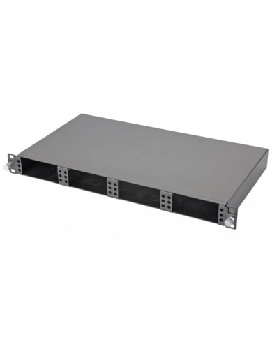 Панель 47M-20-00-01BL Eurolan Оптическая MTP выдвижная 19” 1U, на 4 кассеты, серия 1 в Абакане Кроссы оптические Pintop.ru