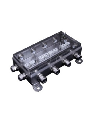 Коробка монтажная огнестойкая Гефест КМ-О (16к*6,0)-IP66 1224нерж, 12 вводов 123х240х60 в Абакане Распределительные коробки Pintop.ru