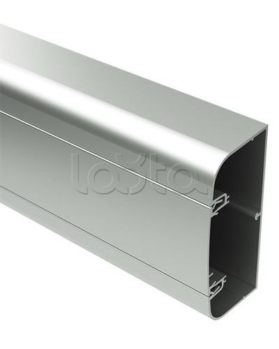 Кабель-канал алюминиевый 90х50 мм (с 1 крышкой), цвет серебристый металлик DKC (09599) в Абакане Кабель-канал Pintop.ru