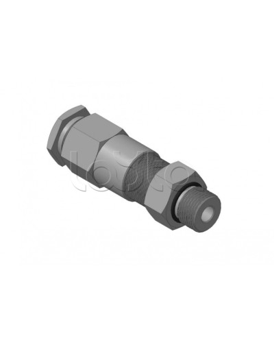 Кабельный ввод для бронированного кабеля с двойным уплотнением, резьбой G1/2, внешним диаметром кабеля D=8-12 мм и проходным диаметром кабеля d=4-8 мм Спектрон КВБ-12/8-2У-М-G1/2 в Абакане Аксессуары для кабель-канала Pintop.ru