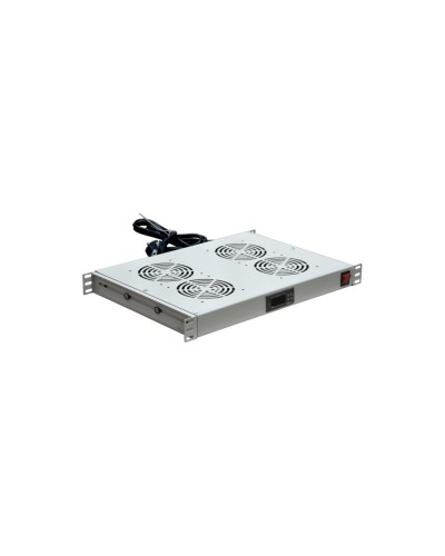 Модуль вентиляторный с термостатом 19 1U с 4-мя вентиляторами REXANT 04-2605 в Абакане Вентиляторные модули Pintop.ru