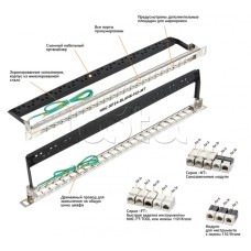 Патч-панель 19", 0.5U, 24xKeystone UTP/STP NIKOMAX (NMC-RP24-BLANK-HU-MT)