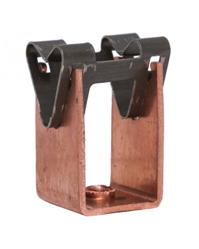 Держатель токоотвода металлический 35мм, L=20мм, Ni/Сu EKF PROxima (lp-d2115-20-cu) в Абакане Электротехническое оборудование Pintop.ru