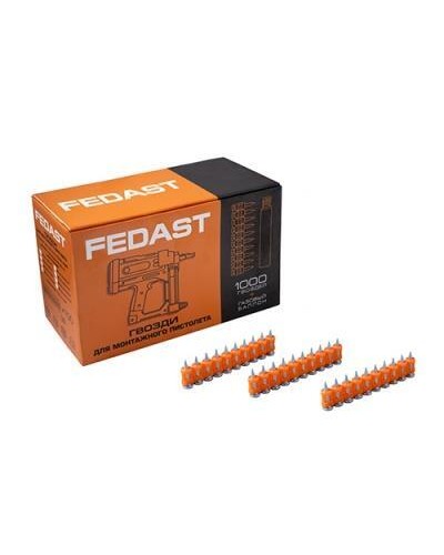 Гвозди 3,0*16 мм для монтажного пистолета с кованым наконечником (1000 шт/уп) FEDAST (fd3016mgbp) в Абакане Крепеж: Дюбели, шурупы, саморезы Pintop.ru