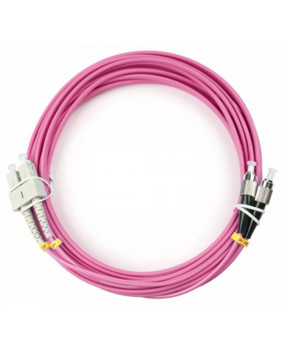 Шнур оптический duplex SC-FC 50/125 mm OM4 10м LSZH Cabeus FOP-50-OM4-SC-FC-10m в Абакане Патч-корды оптические Pintop.ru