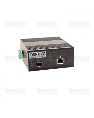 Медиаконвертер Gigabit Ethernet с поддержкой PoE OSNOVO OMC-1000-11X/I в Абакане Медиаконвертеры Pintop.ru