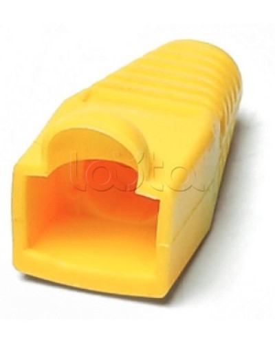 Колпачок изолирующий для разъемов RJ-45 желтый (10шт.) Hyperline BOOT-YL-10 в Абакане Коннекторы Pintop.ru