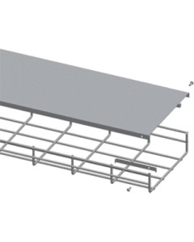 Крышка для лотка шириной 100мм, 1м. LANMASTER LAN-MT-AB100-EZ в Абакане Аксессуары для лотков Pintop.ru