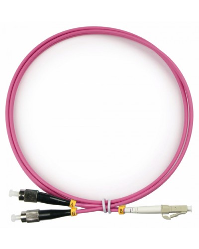 Шнур оптический duplex LC-FC 50/125 mm OM4 1,5м LSZH Cabeus FOP-50-OM4-LC-FC-1,5m в Абакане Патч-корды оптические Pintop.ru