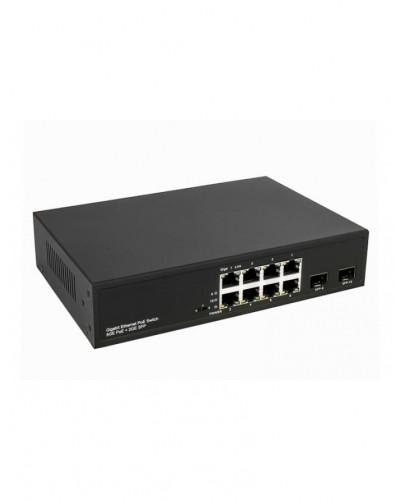PoE коммутатор Gigabit Ethernet на 8 RJ45 + 2 SFP порта NST NS-SW-8G2G-P в Абакане Коммутаторы Pintop.ru