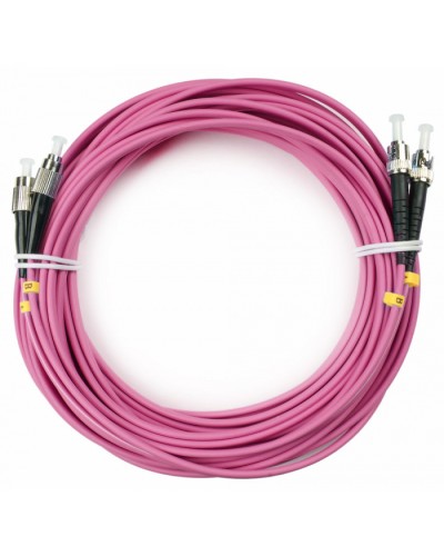 Шнур оптический duplex FC-ST 50/125 mm OM4 15м LSZH Cabeus FOP-50-OM4-FC-ST-15m в Абакане Патч-корды оптические Pintop.ru