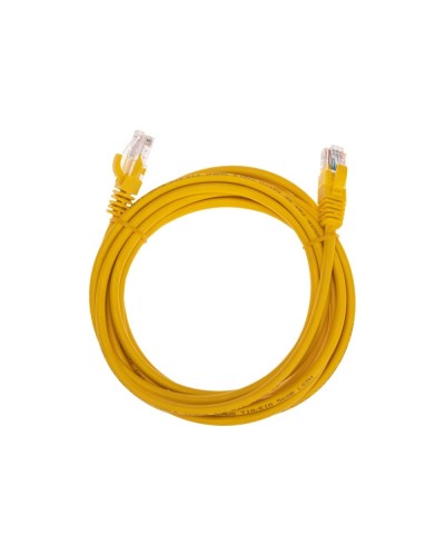 Патч-корд U/UTP, CAT 5e, RJ45-RJ45, 26AWG, LSZH, желтый, 3м REXANT 02-0105-3 в Абакане Патчкорды (медные) Pintop.ru