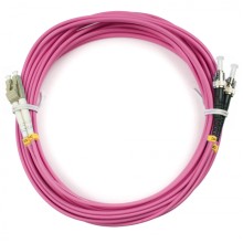 Шнур оптический duplex LC-ST 50/125 mm OM4 15м LSZH Cabeus FOP-50-OM4-LC-ST-15m