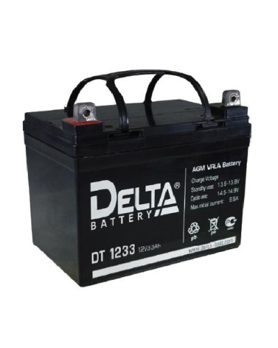 Аккумулятор свинцово-кислотный Delta DT 1233 в Абакане Электротехническое оборудование Pintop.ru