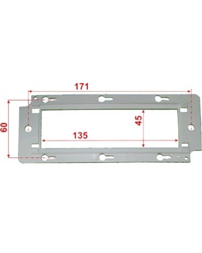 Пластиковый суппорт для установки 45х135 LANMASTER (LAN-PF45x135) в Абакане Коммутационные изделия Pintop.ru