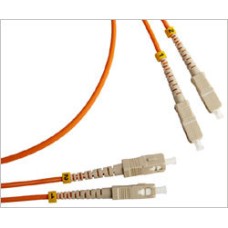 Патч-корд оптический LSZH, дуплексный, SC/PC-SC/PC, MM 50/125, 3м LANMASTER LAN-2SC-2SC/OM2-3.0