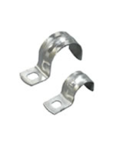 Экопласт (43708) - Скоба оцинкованная с одним отверстием, для трубы D8-9 мм в Абакане Крепежные изделия Pintop.ru