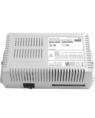 Блок управления и питания Vizit БУД-302S-20 в Абакане Блоки управления многоабонентные Pintop.ru