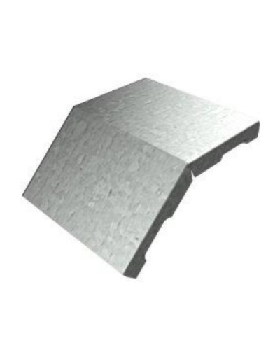 Крышка угла вертикального внешнего 45° 100х15 (0,7) для лестничного лотка ПожТехКабель (651-200) в Абакане Кабельные лотки Pintop.ru