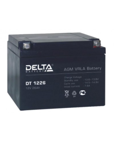 Аккумулятор свинцово-кислотный Delta DT 1226 в Абакане Электротехническое оборудование Pintop.ru