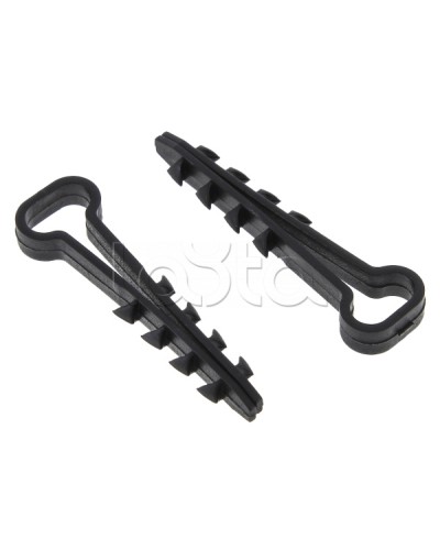 Дюбель-хомут (6х12 мм) для плоского кабеля черный (100 шт.) EKF PROxima (plc-cd1-6x12b) в Абакане Крепеж: Дюбели, шурупы, саморезы Pintop.ru