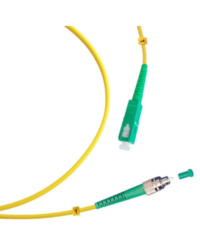 Шнур оптический simplex FC/APC-SC/APC 9/125 sm 1,5м LSZH Cabeus FOP(s)-9-FC/APC-SC/APC-1,5m в Абакане Патч-корды оптические Pintop.ru
