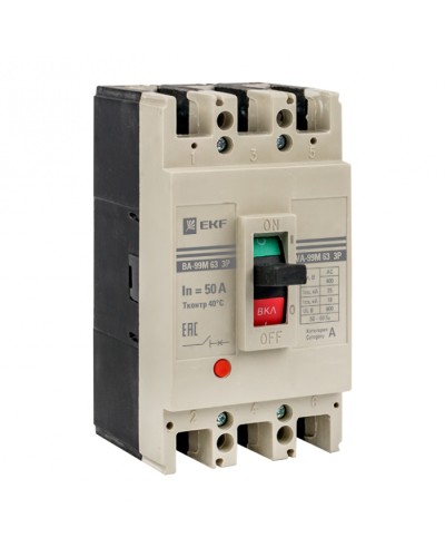 Выключатель автоматический ВА-99М 63/50А 3P 25кА EKF PROxima (mccb99-63-50m) в Абакане Электротехническое оборудование Pintop.ru