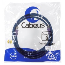 Патч-корд S/FTP Cabeus PC-SSTP-RJ45-Cat.8-2m-LSZH