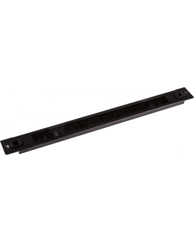 Панель 19 с щеточным вводом 1U, быстросъемная, черная LANMASTER LAN-DC-TLBRP-1U в Абакане Аксессуары для стоек и шкафов Pintop.ru