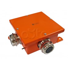 Экопласт SMB165 Коробка металл, огн. E-110,о/п 164х164х65, IP66, 6Р, (1,5-10 мм2), оранж.