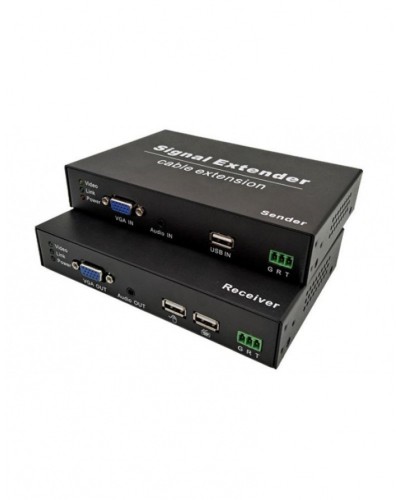 NST NS-HDU-VGA-KVM-AR KVM VGA+USB удлинитель по витой паре с поддержкой Audio, RS232 до 120м в Абакане Системы видеонаблюдения Pintop.ru