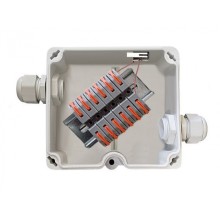 Коробка соединительная с тампером (датчиком вскрытия) КСП-Т "СЕВЕР" ПЛ.4.ПС.6-12. Wago АТФЕ.685552.110-01 ТУ Магнито-Контакт