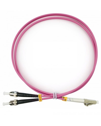 Шнур оптический duplex LC-ST 50/125 mm OM4 1,5м LSZH Cabeus FOP-50-OM4-LC-ST-1,5m в Абакане Патч-корды оптические Pintop.ru