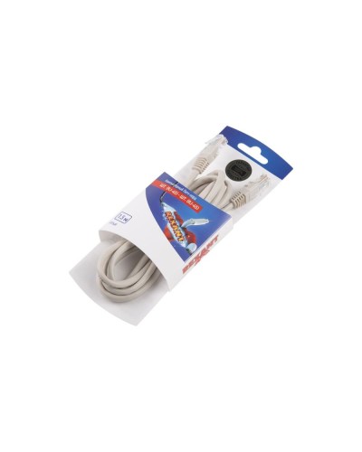 Патч-корд U/UTP RJ45-RJ45, CAT 5e, PVC, серый, 1,5м REXANT 06-3202 в Абакане Патчкорды (медные) Pintop.ru