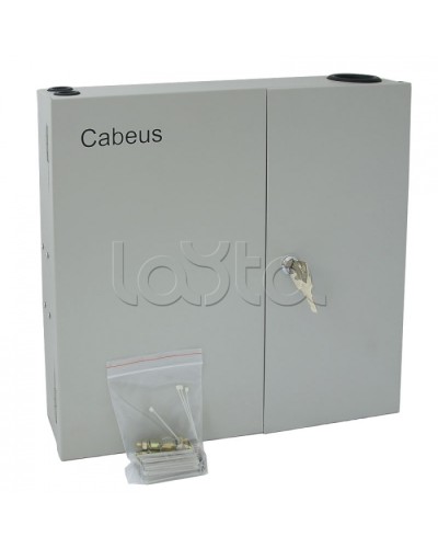 Бокс оптический настенный на 8 ST(FC) со сплайс пластиной (без пигтейлов и проходных адаптеров) Cabeus FO-WL-8ST-K в Абакане Кросс оптический Pintop.ru