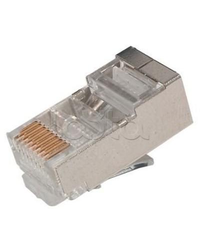 Джек RJ-45 8P8C CAT 5e (экран) (100шт/уп) REXANT 05-1023 в Абакане Коннекторы и разъемы Pintop.ru