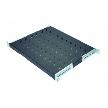 Полка стационарная 1U до 50 кг, 370 мм, черный антрацит Eurolan 60A-01-60-09BL