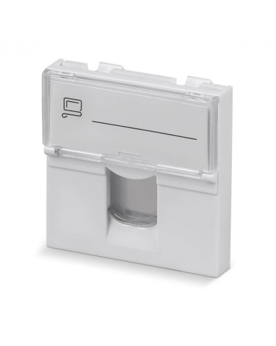 Вставка 45x45 (Mosaic) для 1 модуля формата Keystone Jack (арт.078604) Cabeus (FP-L-45-1M) в Абакане Модули Keystone Pintop.ru