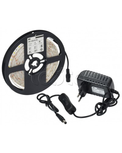 Комплект DIY (2835W60-4,8-IP65-12В 5м + др. + выкл.) IEK (LSR1-2-060-65-1-05-S1) в Абакане Источники света(Лампы) Pintop.ru